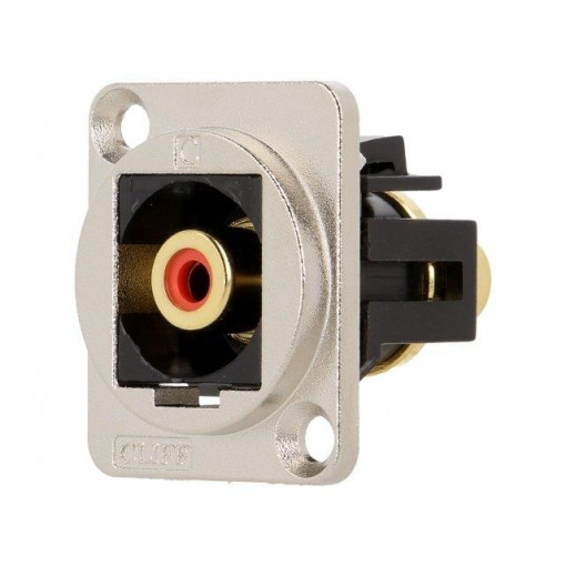 CP30230M; Coupler; RCA socket,both sides; Case: XLR standard; 19x24mm; CLIFF
