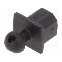 CP30293; Protection cap; USB 2.0; Application: USB B sockets; black; CLIFF