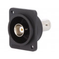 CP303090X; Coupler; BNC socket,both sides; 50Ω; black; Series: FT; 19x24mm; CLIFF