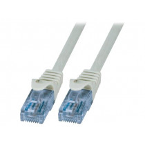 CP3042U; Patch cord; U/UTP; 6a; stranded; CCA; PVC; grey; 1.5m; 26AWG; LOGILINK