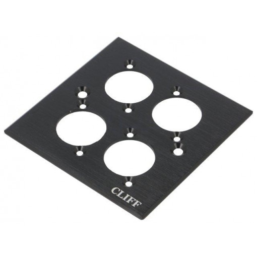 CP30500C; Mounting adapter; quadruple,with logo; countersunk screw hole; CLIFF