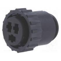 206037-2; Plug; female; PIN: 3; w/o contacts; CPC Series 3; for cable; TE Connectivity