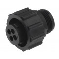 206060-1; Plug; female; PIN: 4; w/o contacts; CPC Series 1; for cable; TE Connectivity