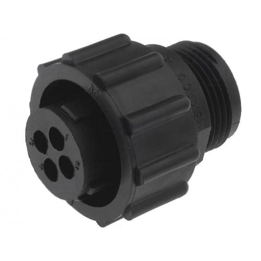 206060-1; Plug; female; PIN: 4; w/o contacts; CPC Series 1; for cable; TE Connectivity