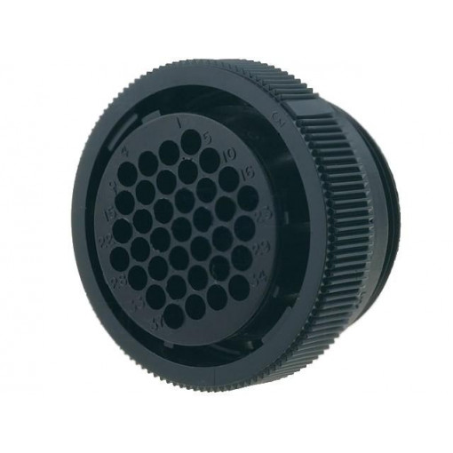 206150-3; Plug; female; PIN: 37; w/o contacts; CPC Series 1; for cable; TE Connectivity