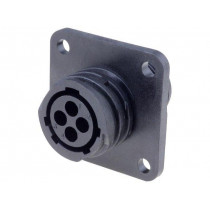 206430-1; Socket; female; PIN: 4; w/o contacts; CPC Series 1; Case: size 11; TE Connectivity