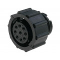 206485-1; Plug; female; PIN: 9; w/o contacts; CPC Series 2; for cable; TE Connectivity