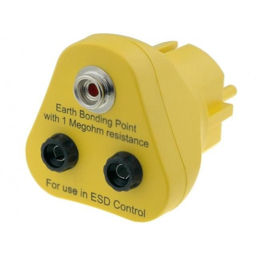 CPG 3000 10M-2B; Earthing plug; ESD; 1MΩ; ELME