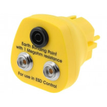 CPG 3000 10M-4B; Earthing plug; ESD; 1MΩ; ELME