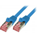 CQ2016S; Patch cord; S/FTP; 6; stranded; Cu; LSZH; blue; 0.25m; 27AWG; LOGILINK
