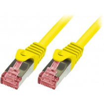 CQ2017S; Patch cord; S/FTP; 6; stranded; Cu; LSZH; yellow; 0.25m; 27AWG; LOGILINK