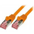 CQ2018S; Patch cord; S/FTP; 6; stranded; Cu; LSZH; orange; 0.25m; 27AWG; LOGILINK