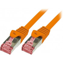 CQ2018S; Patch cord; S/FTP; 6; stranded; Cu; LSZH; orange; 0.25m; 27AWG; LOGILINK