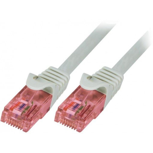 CQ2022U; Patch cord; U/UTP; 6; stranded; Cu; LSZH; grey; 0.5m; 26AWG; LOGILINK