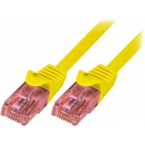 CQ2027U; Patch cord; U/UTP; 6; stranded; Cu; LSZH; yellow; 0.5m; 26AWG; LOGILINK
