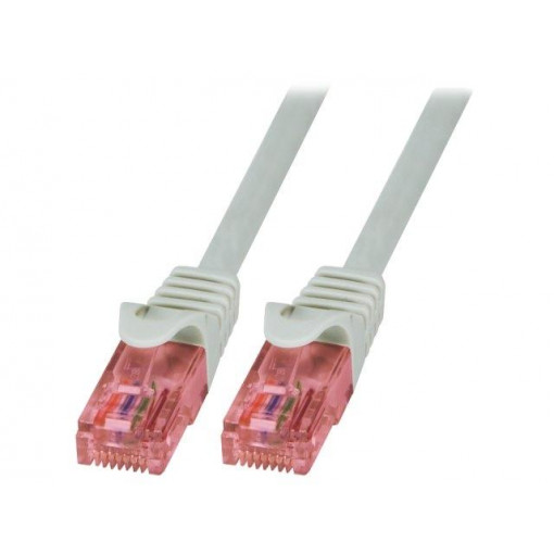 CQ2042U; Patch cord; U/UTP; 6; stranded; Cu; LSZH; grey; 1.5m; RJ45 plug; LOGILINK