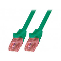 CQ2045U; Patch cord; U/UTP; 6; stranded; Cu; LSZH; green; 1.5m; RJ45 plug; LOGILINK