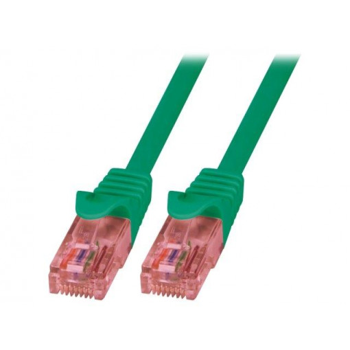 CQ2045U; Patch cord; U/UTP; 6; stranded; Cu; LSZH; green; 1.5m; RJ45 plug; LOGILINK