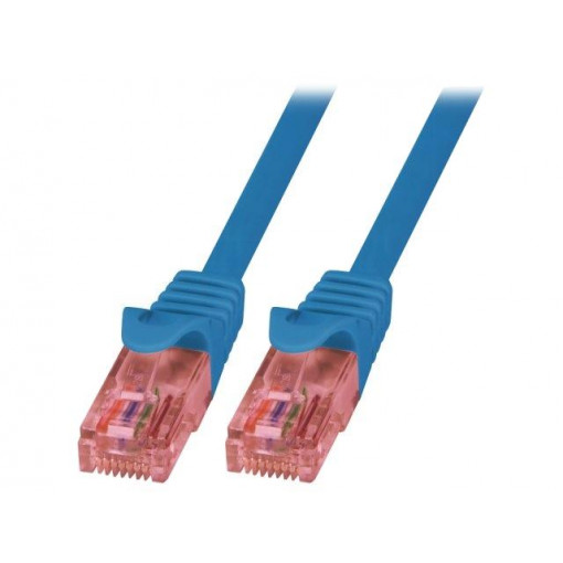 CQ2046U; Patch cord; U/UTP; 6; stranded; Cu; LSZH; blue; 1.5m; RJ45 plug; LOGILINK