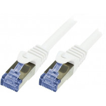 CQ3011S; Patch cord; S/FTP; 6a; stranded; Cu; LSZH; white; 0.25m; 26AWG; LOGILINK