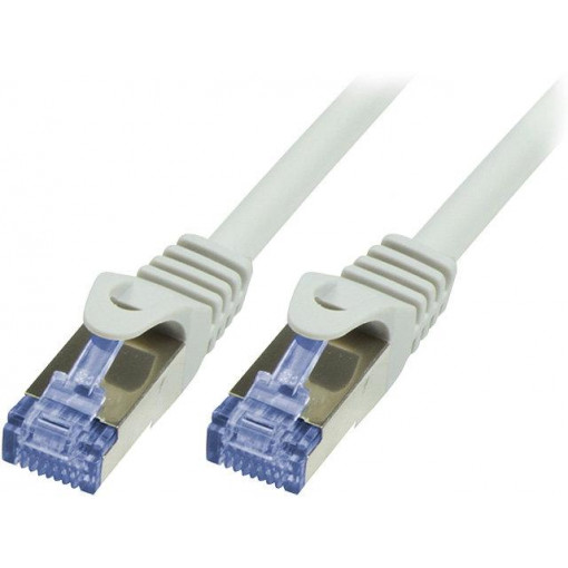CQ3012S; Patch cord; S/FTP; 6a; stranded; Cu; LSZH; grey; 0.25m; 26AWG; LOGILINK