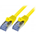 CQ3017S; Patch cord; S/FTP; 6a; stranded; Cu; LSZH; yellow; 0.25m; 26AWG; LOGILINK
