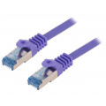 CQ305VS; Patch cord; S/FTP; 6a; stranded; Cu; LSZH; violet; 2m; 27AWG; LOGILINK