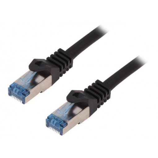 CQ3113S; Patch cord; S/FTP; 6a; stranded; Cu; LSZH; black; 20m; 27AWG; LOGILINK