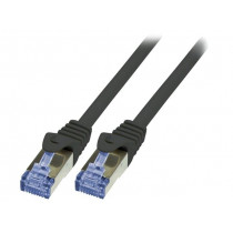 CQ3143S; Patch cord; S/FTP; 6a; stranded; Cu; LSZH; black; 50m; 27AWG; LOGILINK
