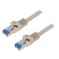CQ4052S; Patch cord; S/FTP; 6a; stranded; Cu; LSZH; grey; 2m; 26AWG; LOGILINK