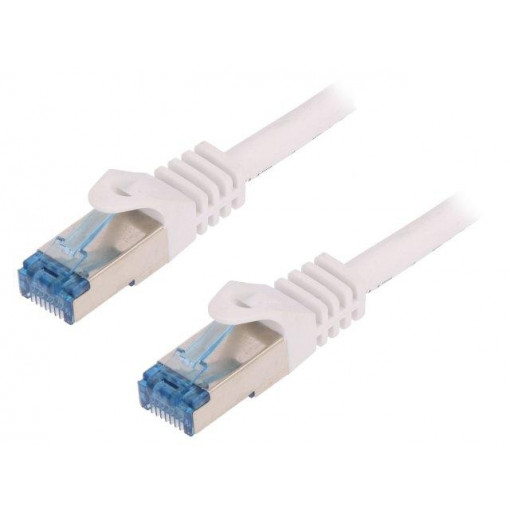 CQ4071S; Patch cord; S/FTP; 6a; stranded; Cu; LSZH; white; 5m; 26AWG; LOGILINK