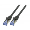 CQ4083S; Patch cord; S/FTP; 6a; stranded; Cu; LSZH; black; 7.5m; 26AWG; LOGILINK