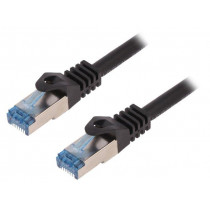 CQ4093S; Patch cord; S/FTP; 6a; stranded; Cu; LSZH; black; 10m; 26AWG; LOGILINK