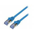CQ5026S; Patch cord; S/FTP; 6a; stranded; Cu; LSZH; blue; 0.5m; 26AWG; LOGILINK