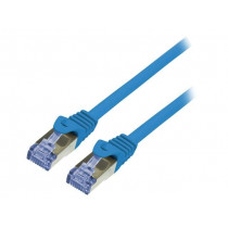 CQ5026S; Patch cord; S/FTP; 6a; stranded; Cu; LSZH; blue; 0.5m; 26AWG; LOGILINK