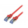 CQ5094S; Patch cord; S/FTP; 6a; stranded; Cu; LSZH; red; 10m; 26AWG; LOGILINK