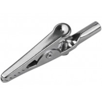 ; Crocodile clip; 10A; Grip capac: max.10mm; Socket size: 4mm; 