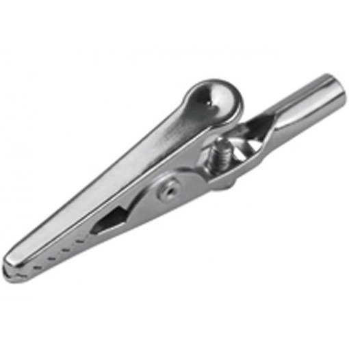 ; Crocodile clip; 10A; Grip capac: max.10mm; Socket size: 4mm; 
