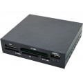 CR0012; Card reader: memory; internal supplied; black; LOGILINK