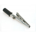 ; Crocodile clip; black; Grip capac: max.14mm; Socket size: 4mm; 