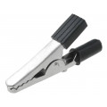 ; Crocodile clip; 60VDC; black; Grip capac: max.15mm; 