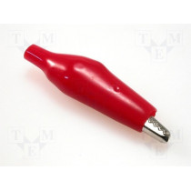 ; Crocodile clip; 60VDC; Grip capac: max.8mm; Overall len: 41.5mm; 