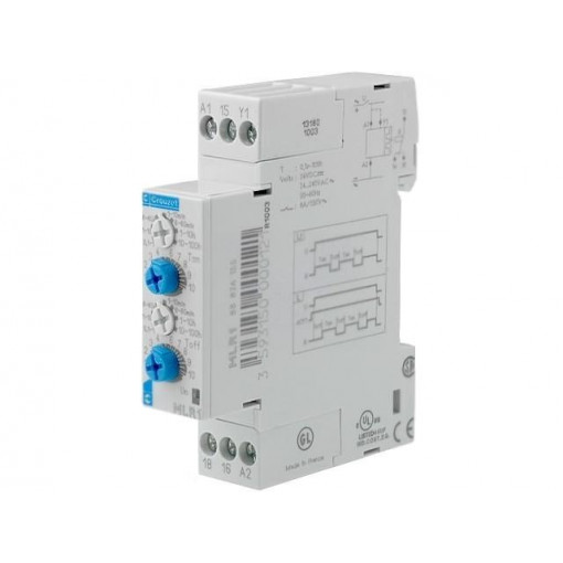 88827155; Timer; SPDT; 250VAC/8A; 24÷240VAC; 24÷240VDC; DIN; CROUZET
