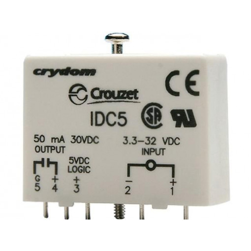 84110210; Relay: solid state; Ucntrl: 5÷28VDC; 50mA; max.60VDC; Series: IDC5; CROUZET 84110210; Relay: solid state; Ucntrl: 5÷28VDC; 50mA; max.60VDC; Series: IDC5; CROUZET