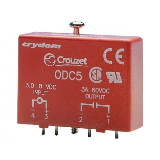 84110410; Relay: solid state; Ucntrl: 2.75÷8VDC; 3A; max.60VDC; Series: OAC5; CROUZET