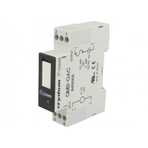 84130105; Relay: solid state; Ucntrl: 4÷32VDC; 5A; 12÷280VAC; DIN; -30÷80°C; CRYDOM 84130105; Relay: solid state; Ucntrl: 4÷32VDC; 5A; 12÷280VAC; DIN; -30÷80°C; CRYDOM