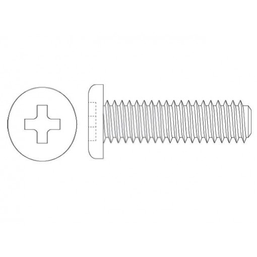 ; Screw; M5x20; Head: cheese head; Phillips; polyamide; Colour: white; FIX&FASTEN