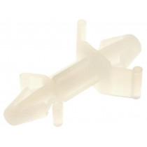 CS-0610; PCB distance; polyamide; L: 9.6mm; snap fastener; Colour: natural; KSS WIRING