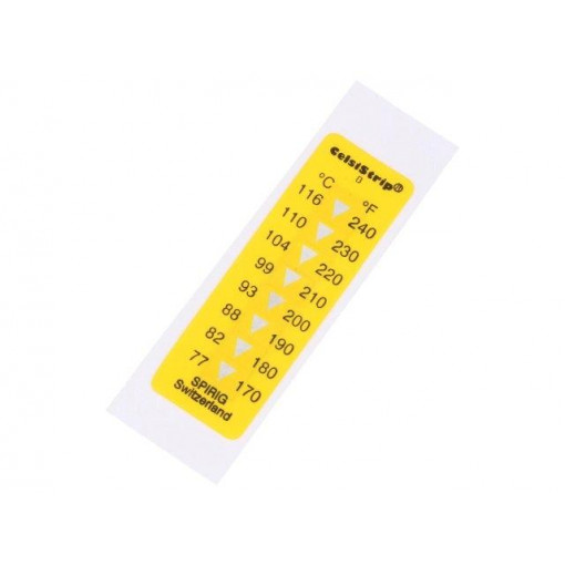CS-B; Temperature indicator; CelsiStrip; °C,°F; 15x45mm; SPIRIG