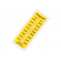 CS-C; Temperature indicator; CelsiStrip; °C,°F; 15x45mm; SPIRIG